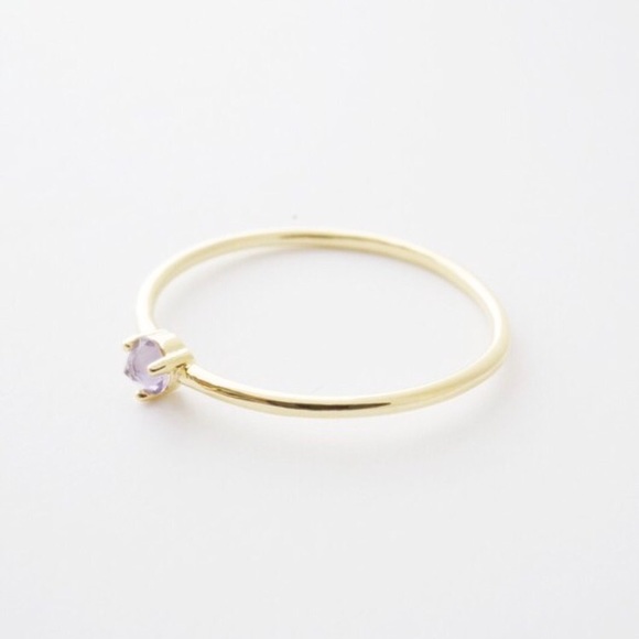 Last!🌟HP 4/11🌟Dainty Amethyst Crystal Point Ring - Picture 4 of 7